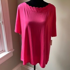 NWT Talbots Scalloped Top - 1X